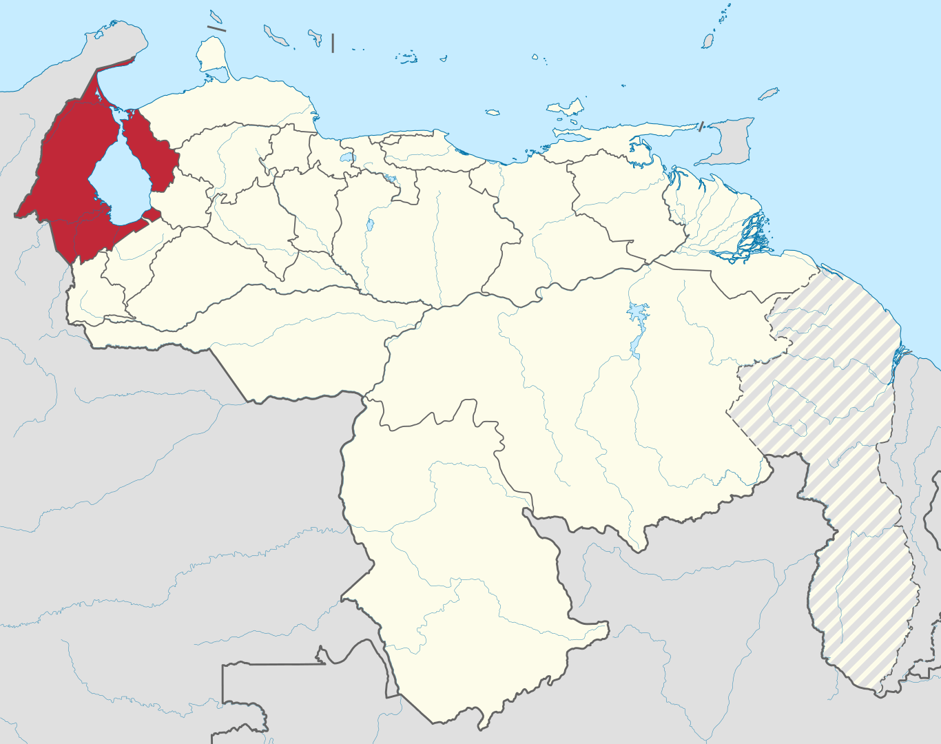 Mapa de Zulia